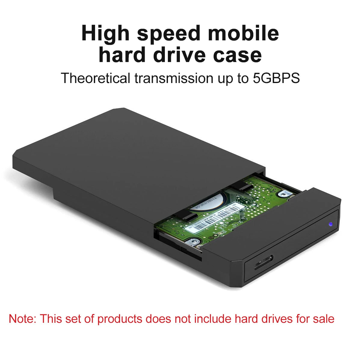 UTHAI USB 3.0 External 2.5" SATA Hard Drive Enclosure – 5Gbps