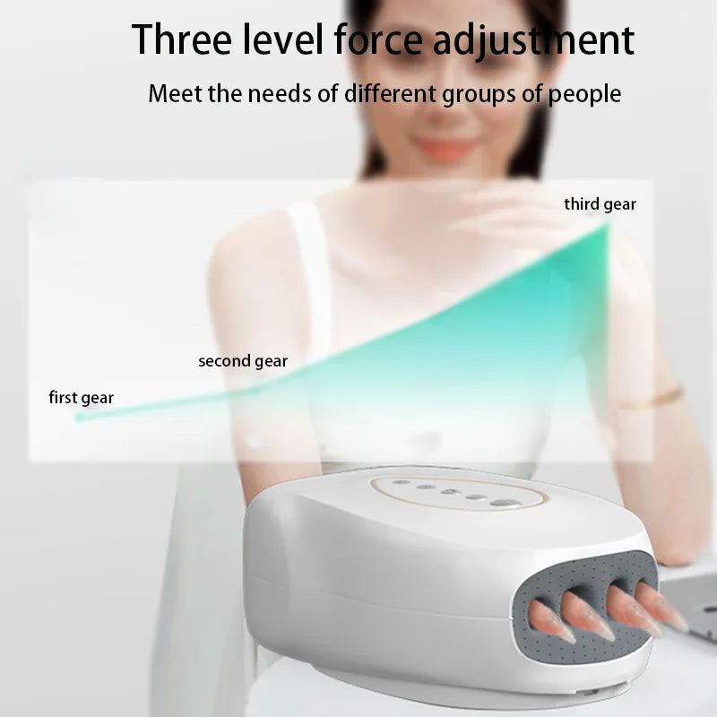YUKUI Electric Hand Massager – Airbag, 3 Modes & Warm Compress