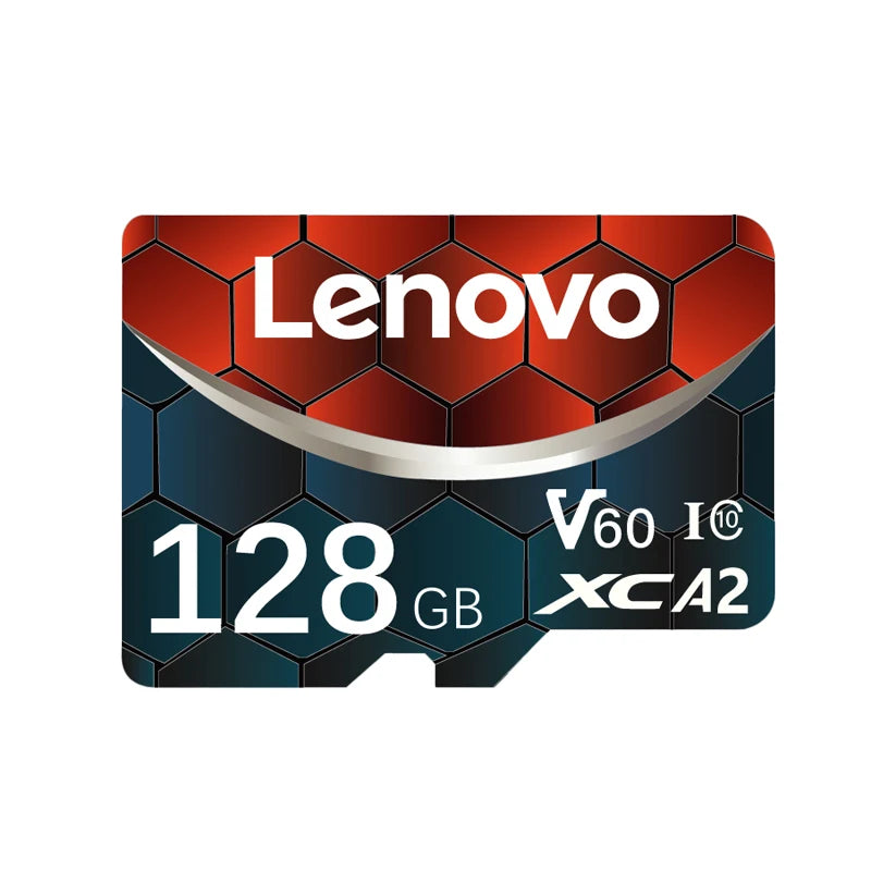Lenovo Micro SD Card 64GB–512GB U3 V60 A2 High Speed Micro SD Card PRIMED 128GB