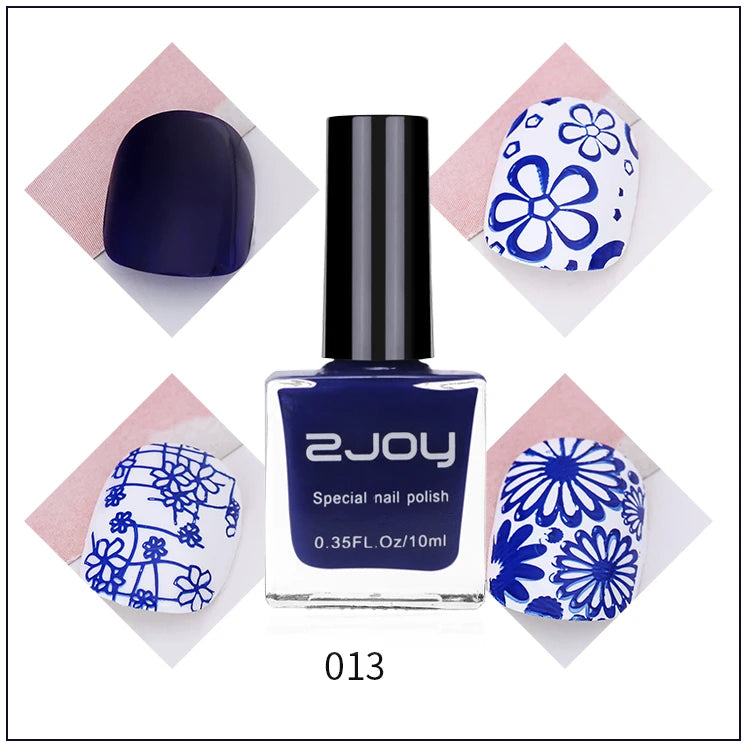 10ml Nail Art Stamping Polish – 30 Colors Air Dry Varnish Nail Stamping Polish PRIMED GY002-13