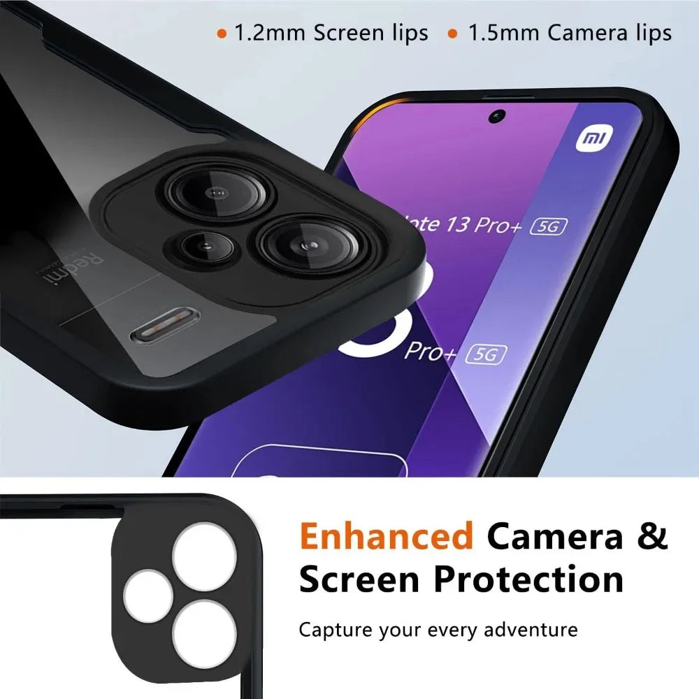 360 Full Body Case for Xiaomi Redmi Note 14 13 12 Pro | PC+TPU Full Body Phone Case PRIMED