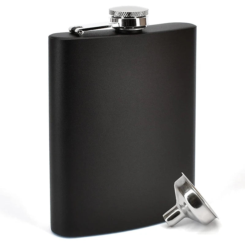 Stainless Steel Hip Flask Set 6/7/8oz – Leakproof & Funnel Hip Flask Set PRIMED