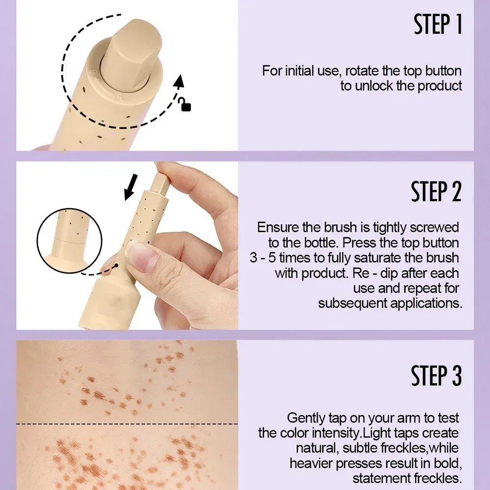 Dual-Head Freckle Stamp Pen – Waterproof Natural Makeup