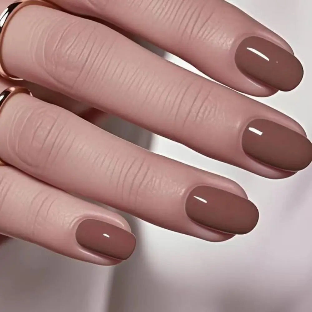 Almond Long False Nails Full Cover French Tips 24pcs