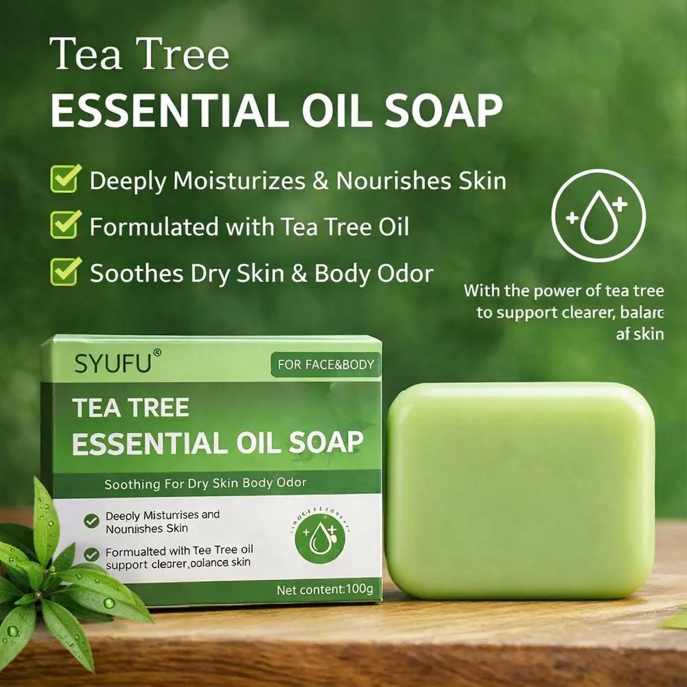 Green Tea Tree Oil Exfoliating Bar Soap – Face & Body Cleanser Exfoliating Bar Soap PRIMED
