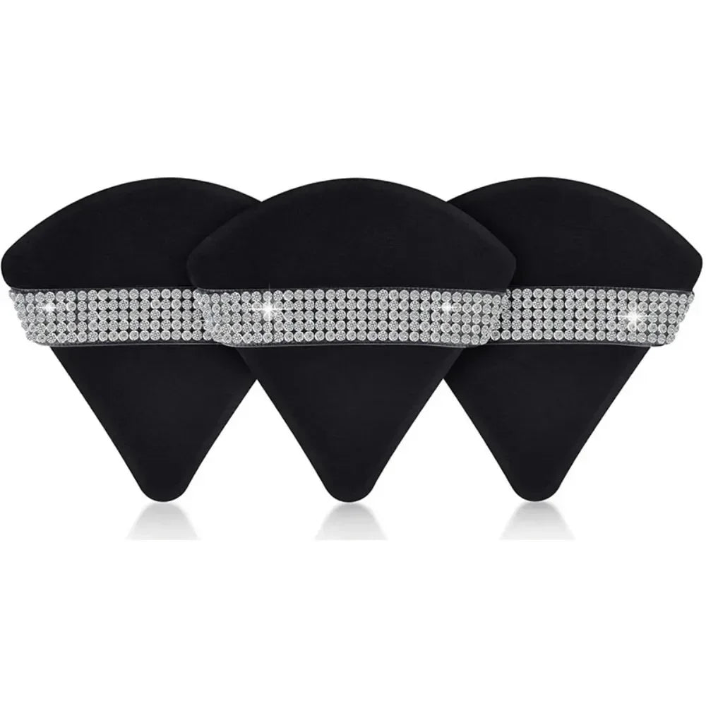 Triangle Crystal Velvet Setting Powder Puff – Diamond Ribbon