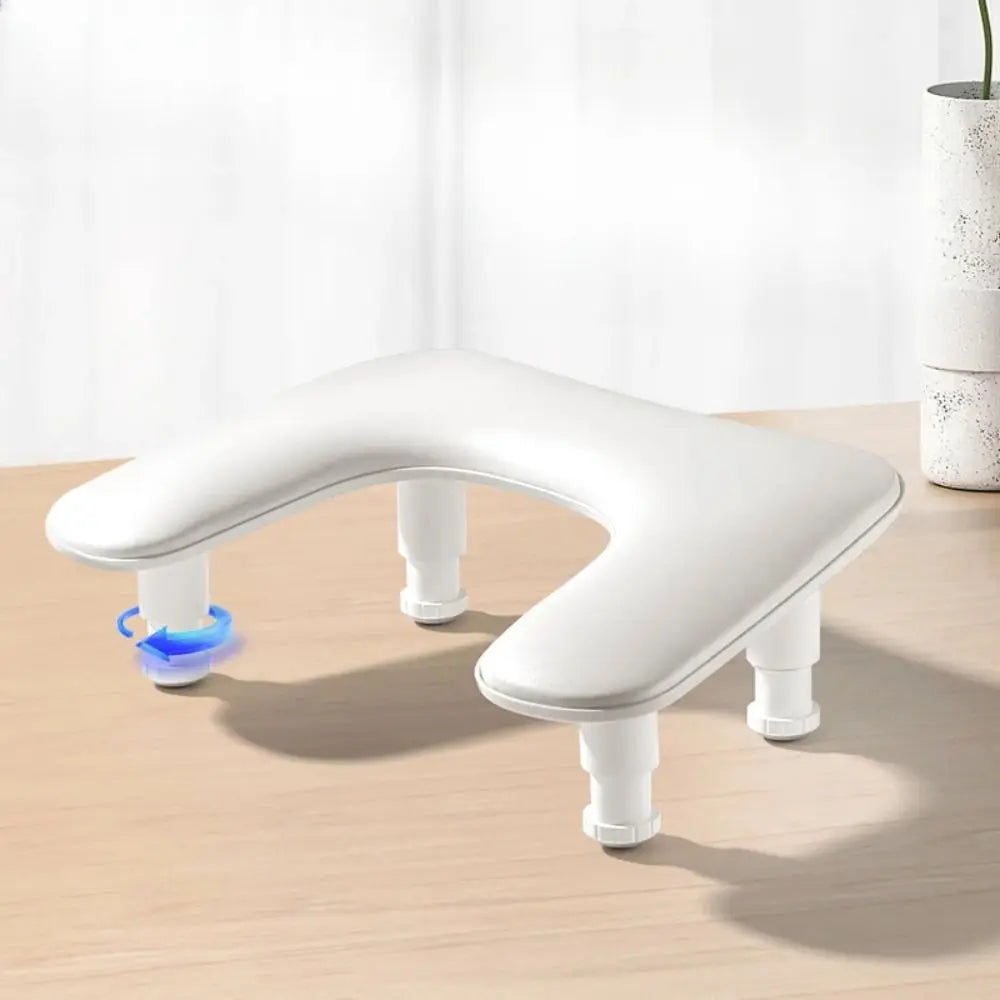U-Shape Nail Armrest Cushion – Adjustable Height PU Leather Nail Armrest Cushion PRIMED
