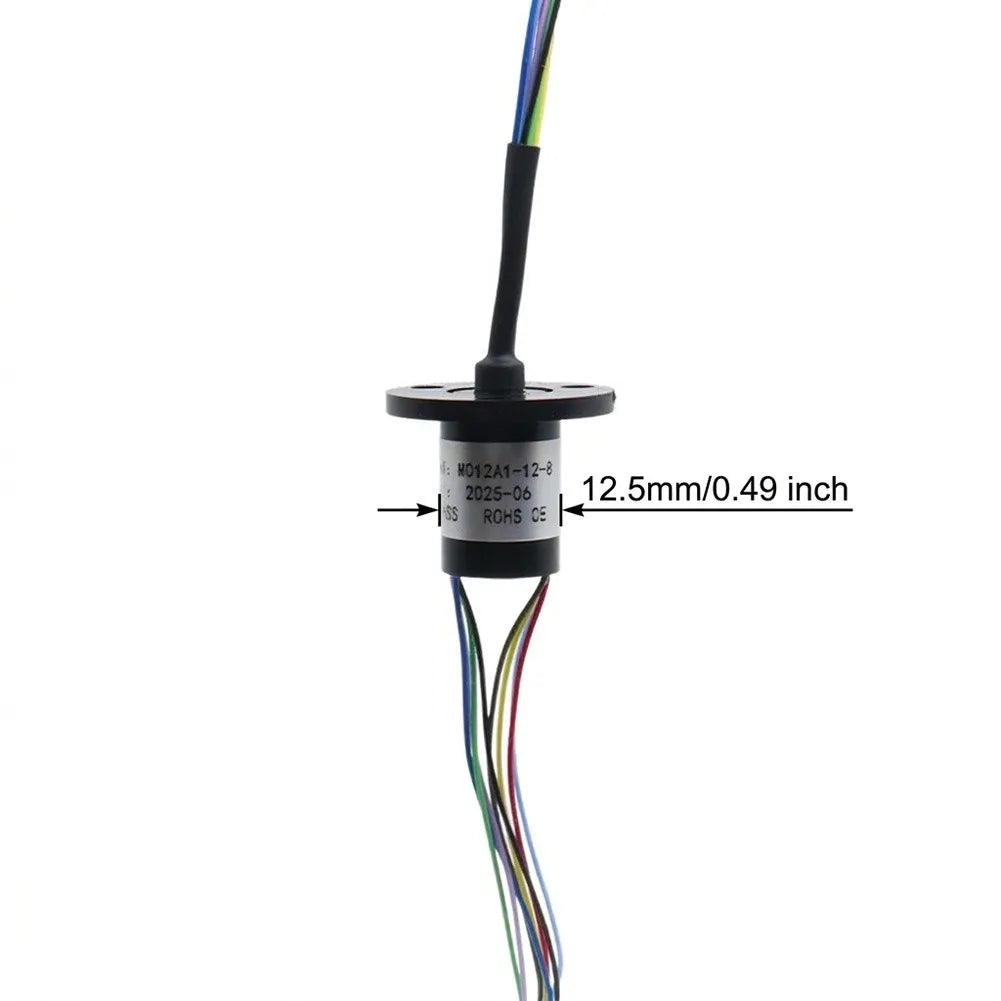 Slip Ring Rotary Coupler 2/4/6/8 Channel 2A 12.5mm Diameter Rotary Slip Ring PRIMED