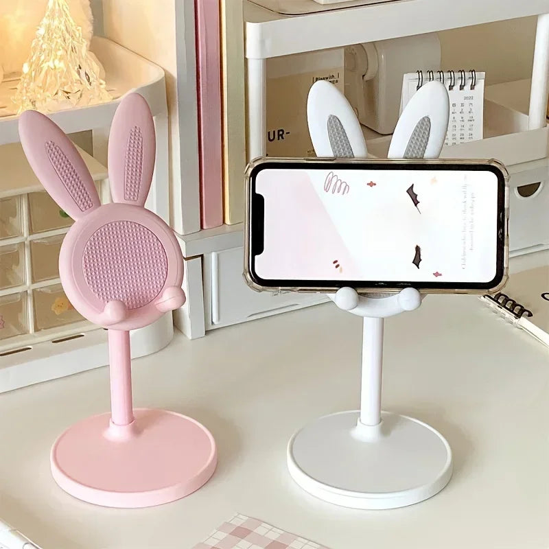Cute Rabbit Phone & Tablet Stand – Adjustable Height Holder Phone Tablet Stand PRIMED