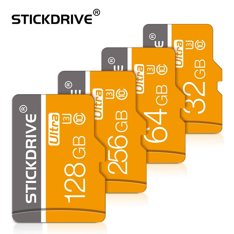 MicroDrive Micro SD Card 8GB–256GB | C10 U3 V30 A2 TF Flash Card Micro SD Card PRIMED