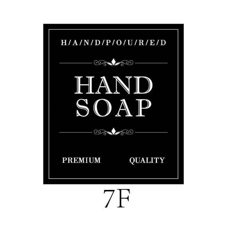 Waterproof Bathroom Bottle Labels 5-Pack – PVC Stickers