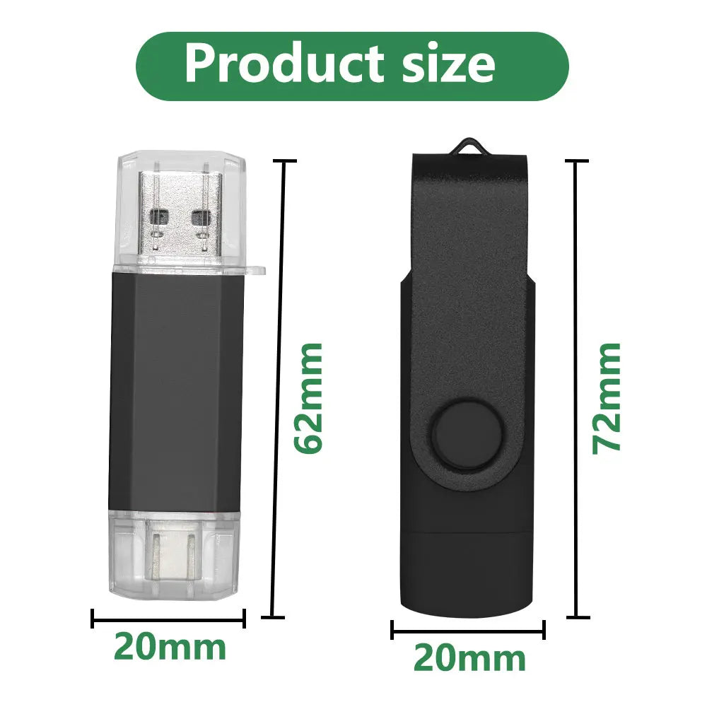 50-Pack Custom Logo USB Flash Drives – USB-C & USB 2.0 USB Flash Drive PRIMED