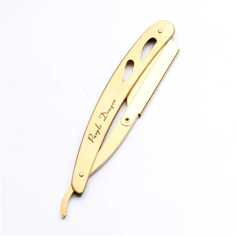 Men's Folding Shavette Razor – Replaceable Blades, 5 Colors