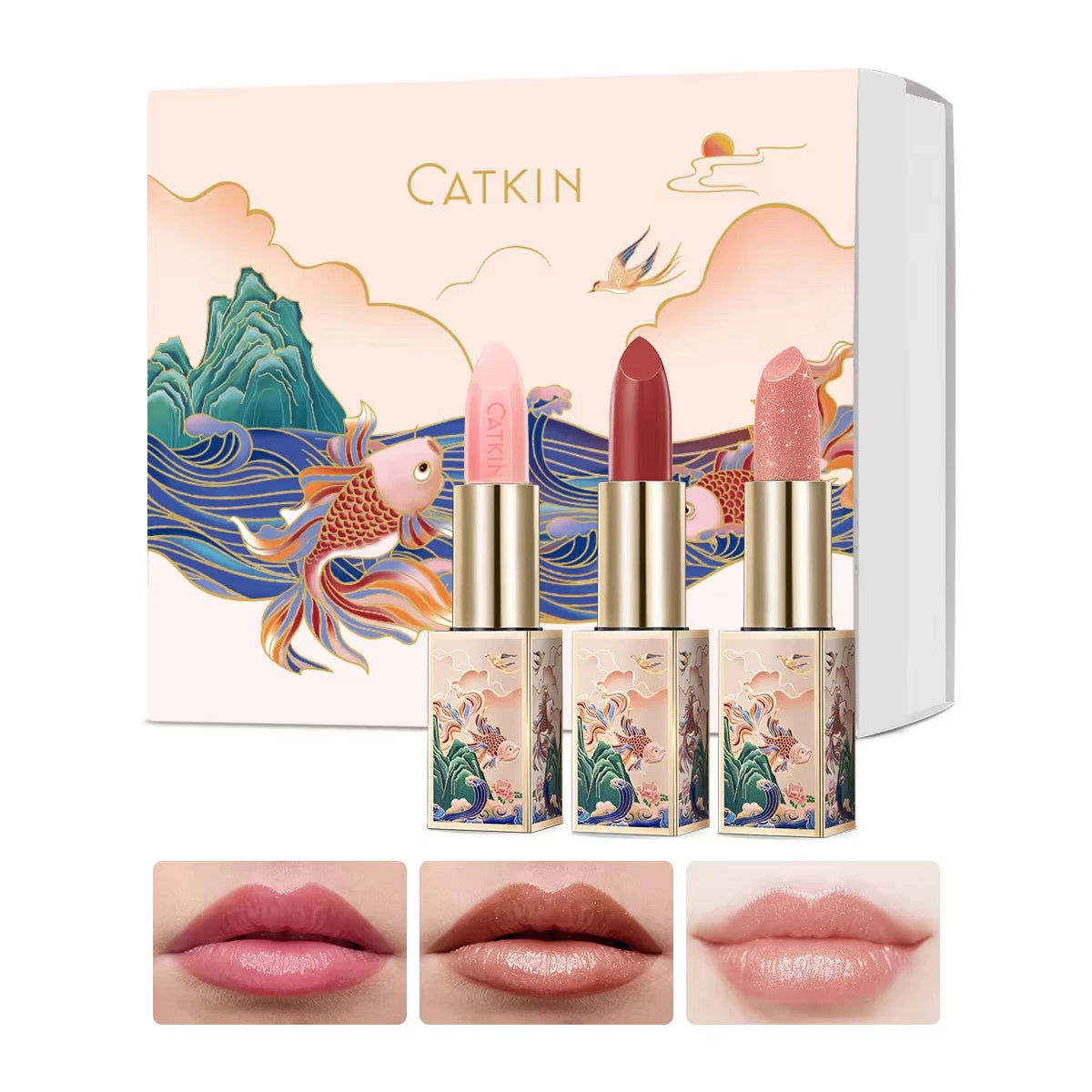 CATKIN Moonlight Colour-Changing Lip Balm Set of 3 | pH Glow Colour-Changing Lip Balm PRIMED C01 C05 C09