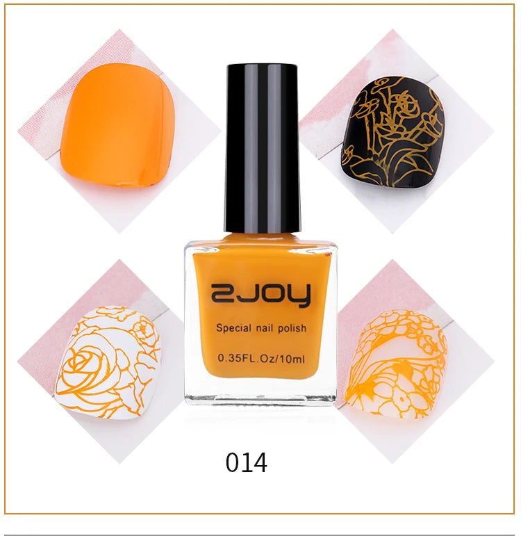 10ml Nail Art Stamping Polish – 30 Colors Air Dry Varnish Nail Stamping Polish PRIMED GY002-14
