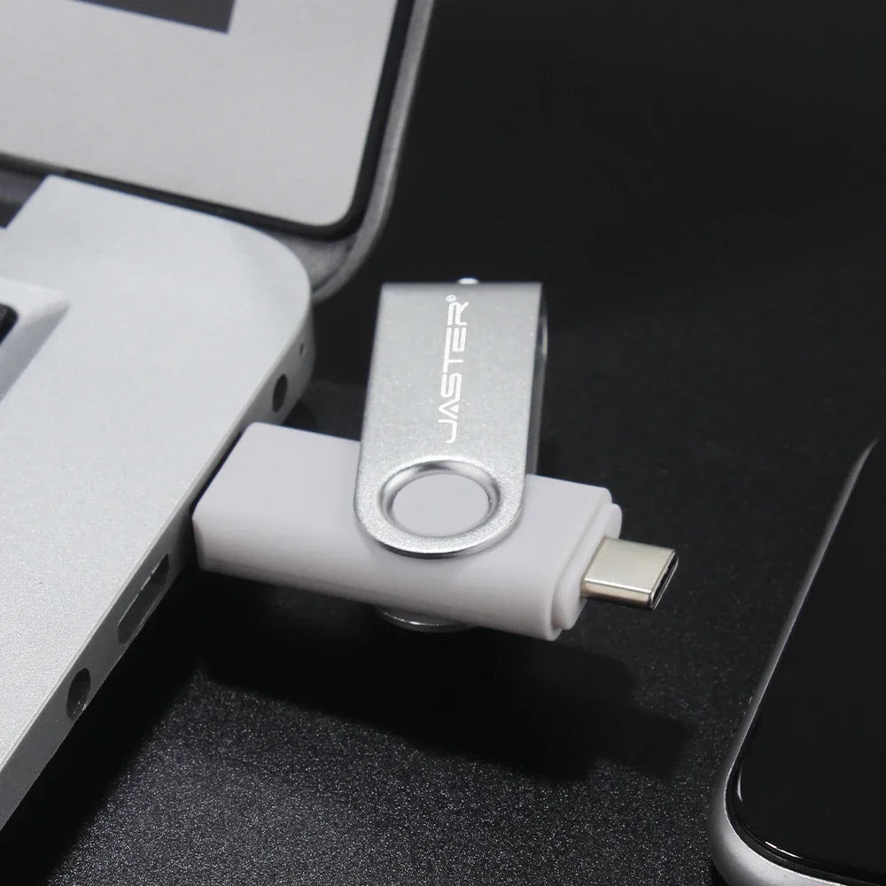 JASTER USB Type-C Flash Drive 16–128GB | 2-in-1 Pendrive USB Flash Drive PRIMED