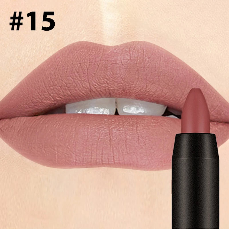 Velvet Matte Lipstick – 19 Shades, Long-Wear & Moisturizing