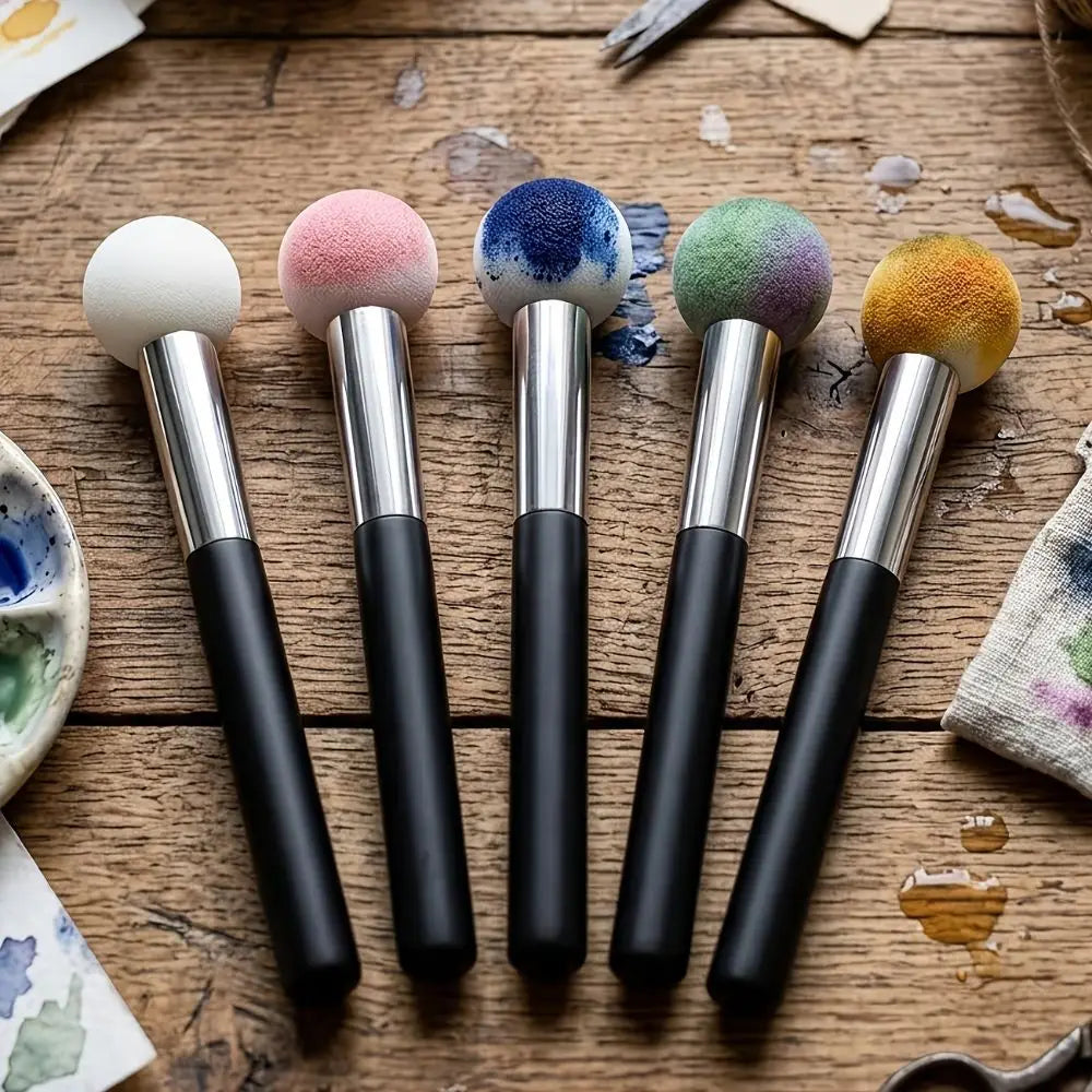 8-Pc Mushroom Head Sponge Makeup Brush Set | Foundation