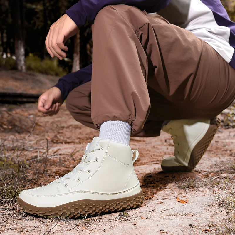 Zero Drop Barefoot Hiking Boots – Wide Toe Mid-Top Waterproof Barefoot Hiking Boots PRIMED