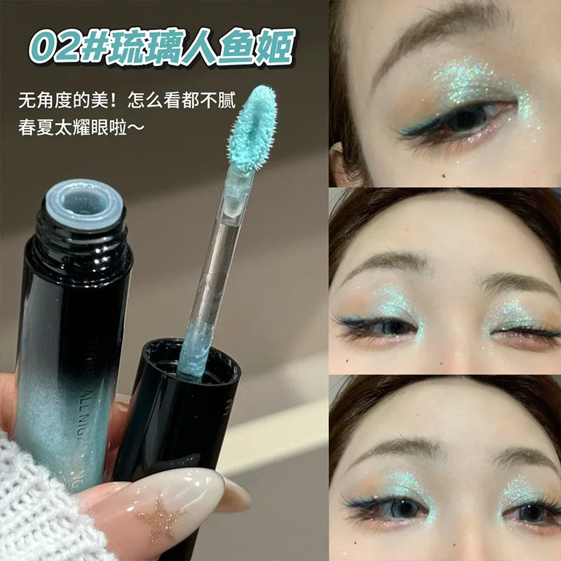 Waterproof Liquid Glitter Eyeshadow Highlighter – Long-Lasting