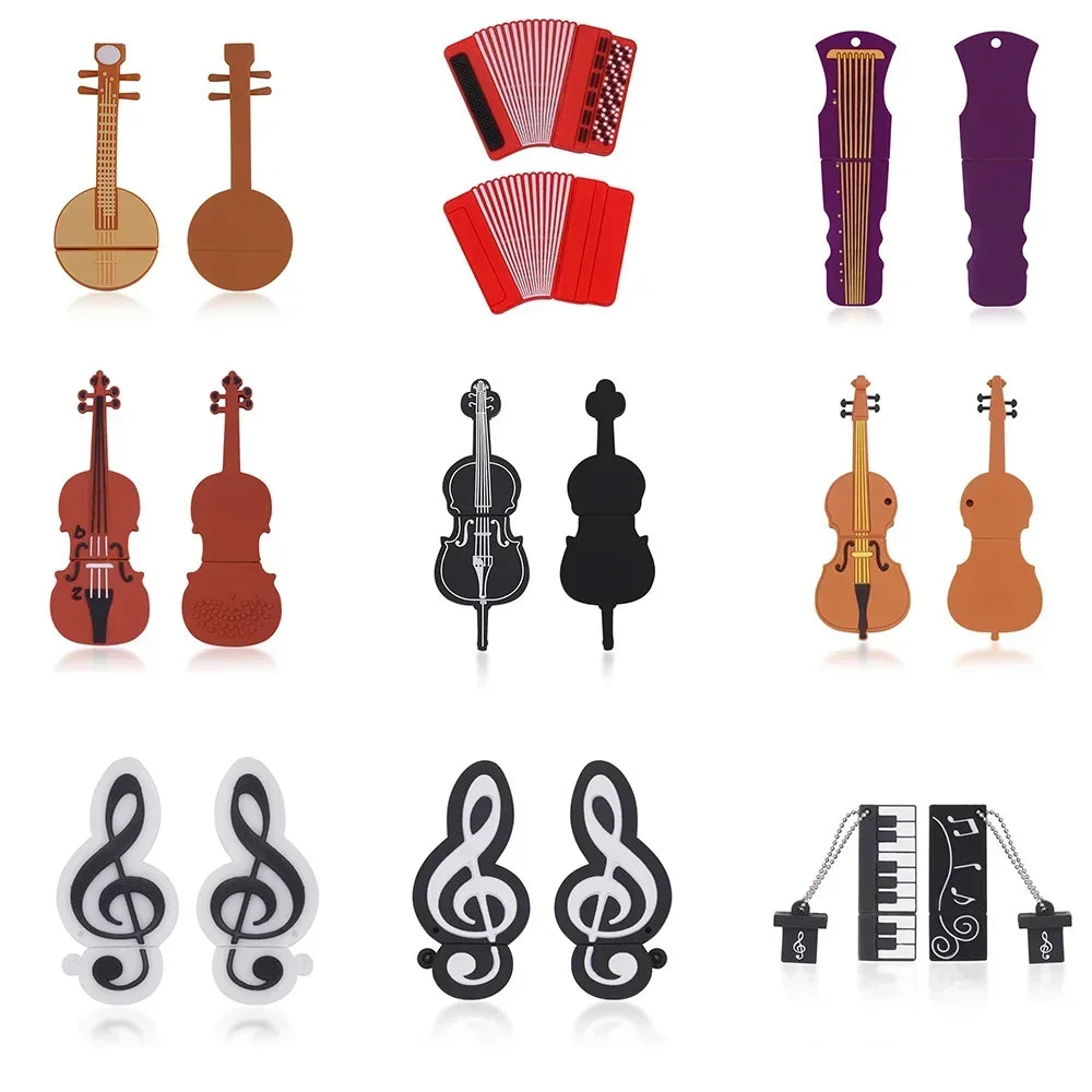 JASTER Musical Instrument USB Flash Drive 4GB–64GB Novelty Novelty USB Flash Drive PRIMED