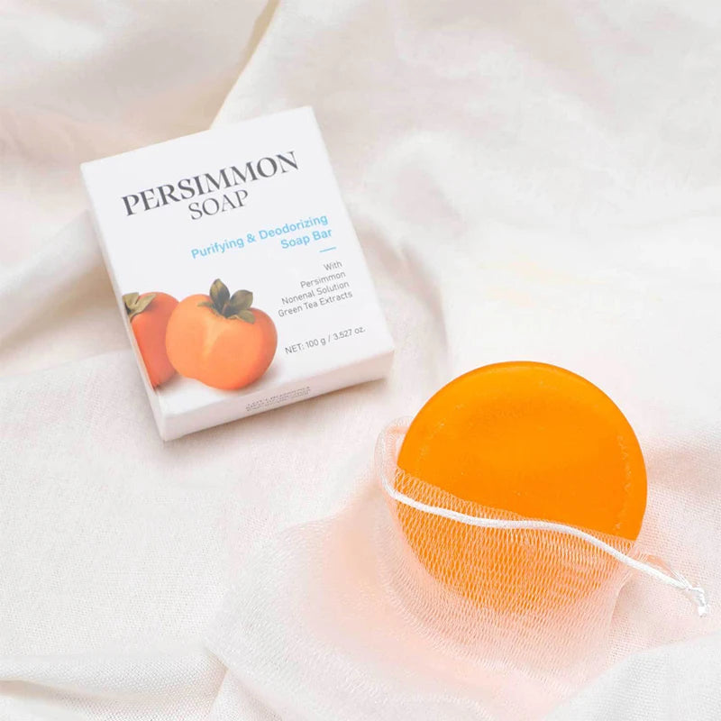 Persimmon Soap Bar – Natural Deodorizing Moisturizing Bath Soap Natural Bar Soap PRIMED