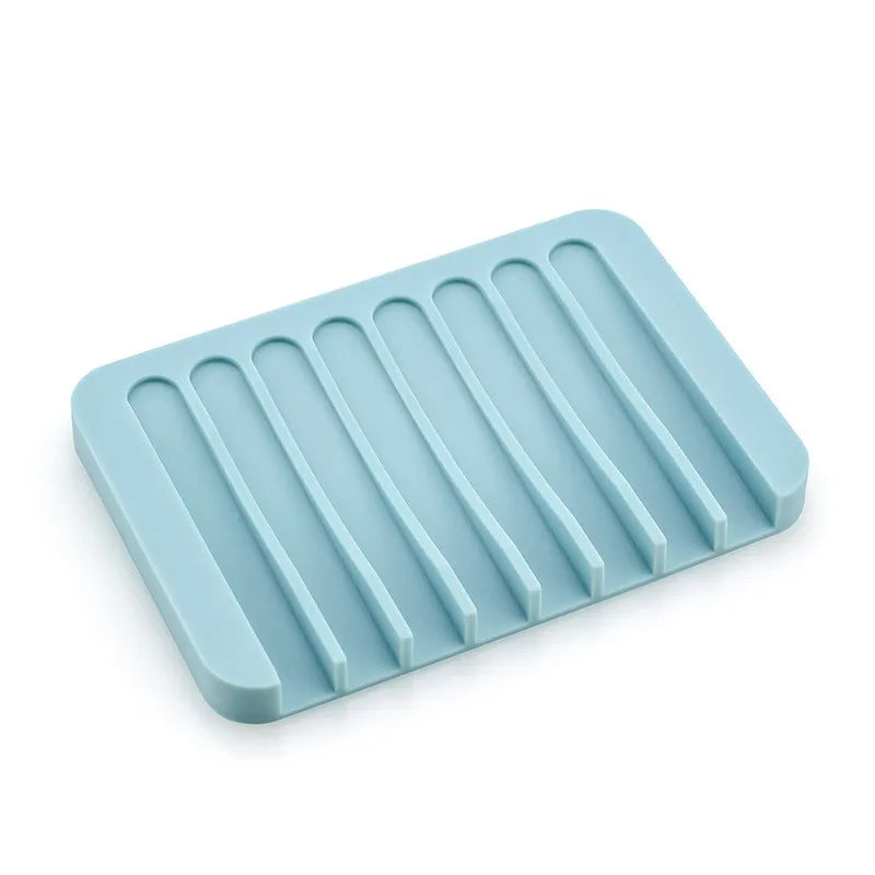Silicone Sponge & Soap Holder – Self-Draining Waterfall Dish