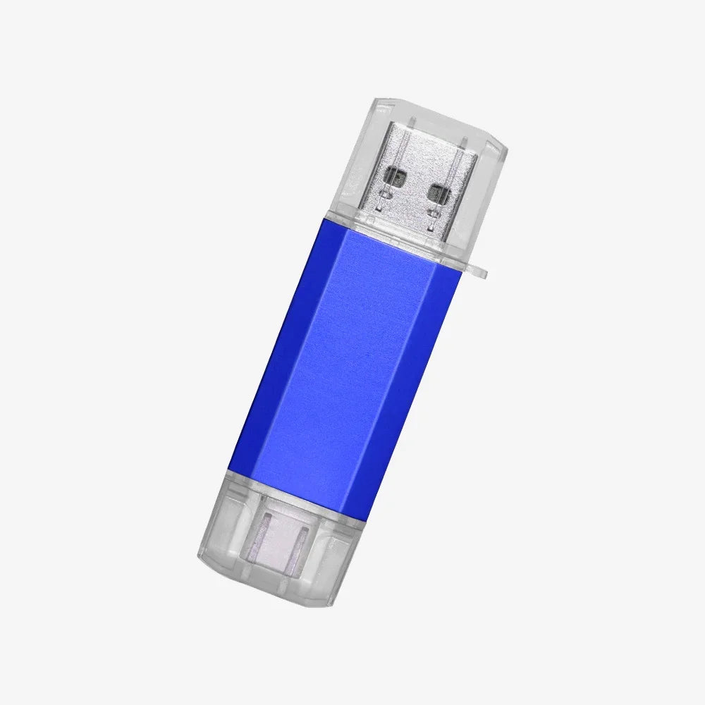 Type-C OTG USB Flash Drive 2-in-1 | 16GB to 128GB Pen Drive USB Flash Drive PRIMED 128GB blue