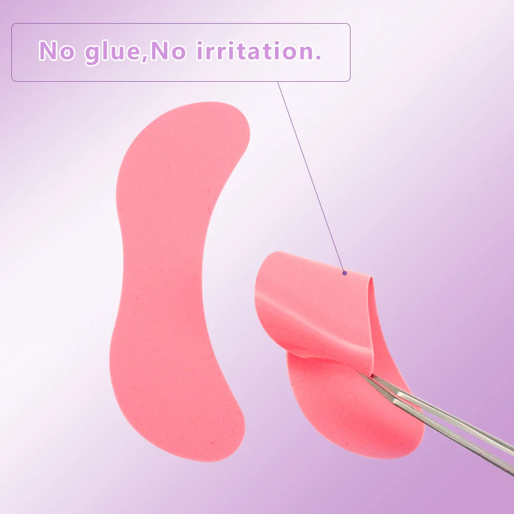 NICOO Reusable Silicone Eye Patches – Lash Lift & Extension Pads Lash Extension Tool PRIMED