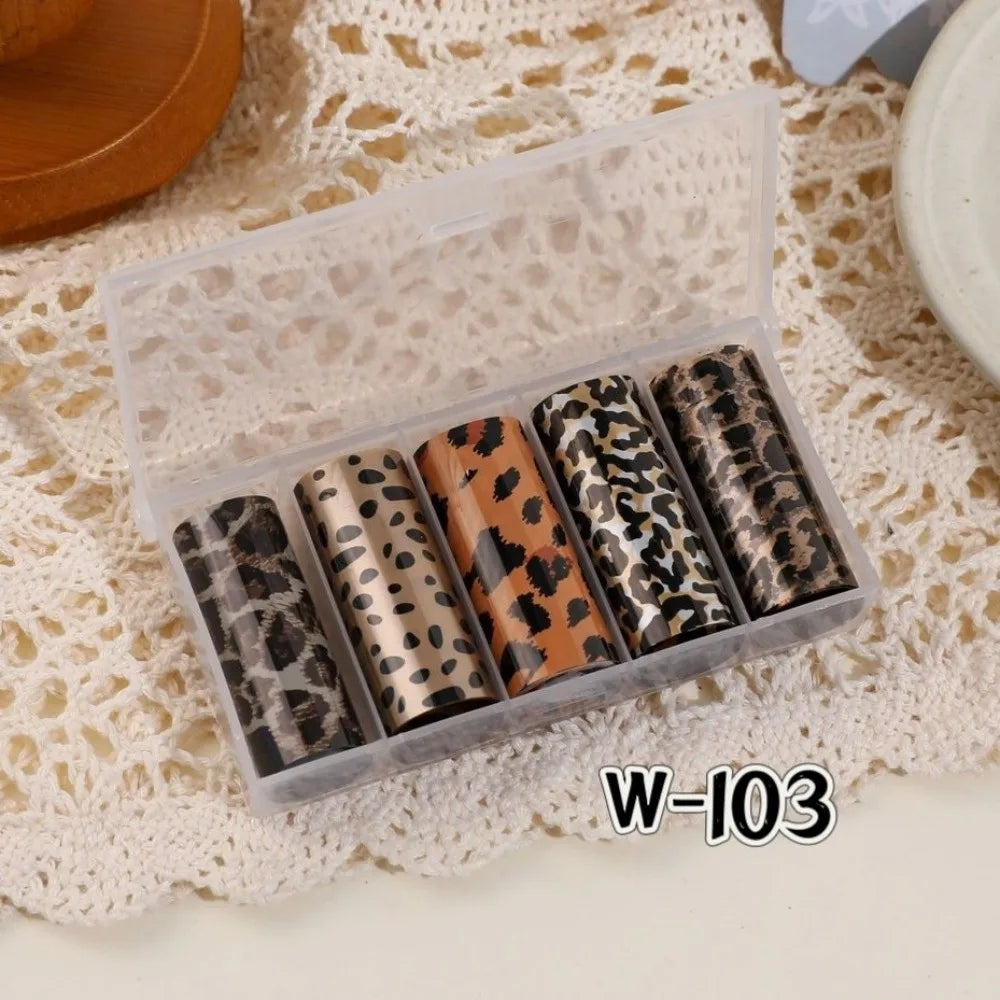 Lace Holographic Nail Foils – Black & White Sequin Stickers