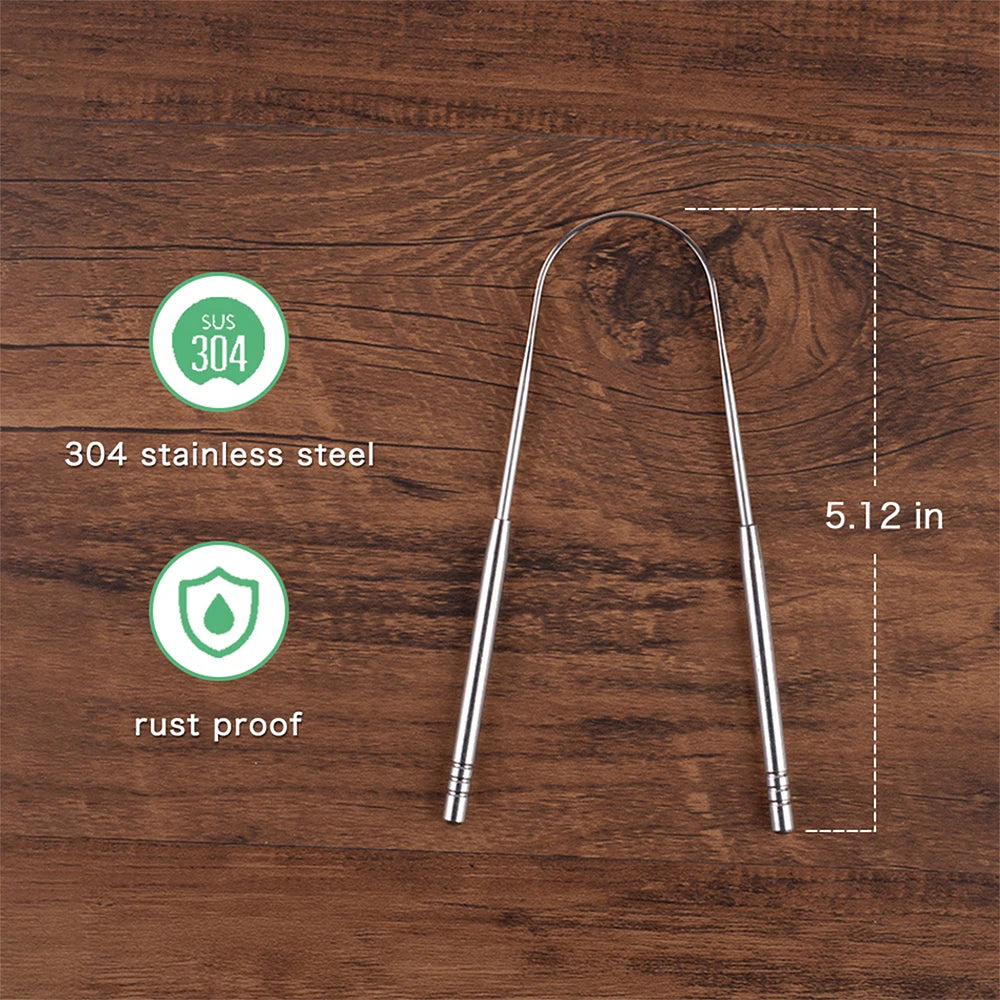 Stainless Steel Tongue Scraper 4 Colors | Fresh Breath Tool