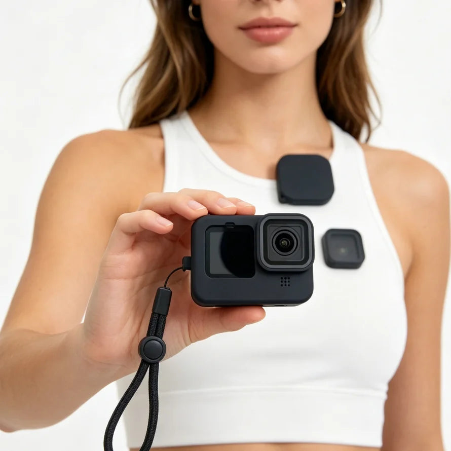 Silicone Case + Lens Cap for GoPro Hero 13/12/11/10/9 & DJI Camera Protective Case PRIMED