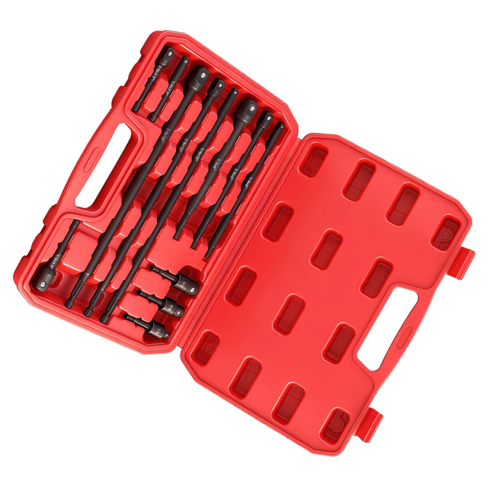 Quick Change Hex Shank Drill Chuck Adapter & Extension Bar Set
