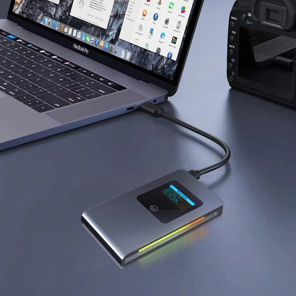 UTHAI M9 NVMe M.2 SSD Enclosure 10Gbps USB RGB Aluminum Case
