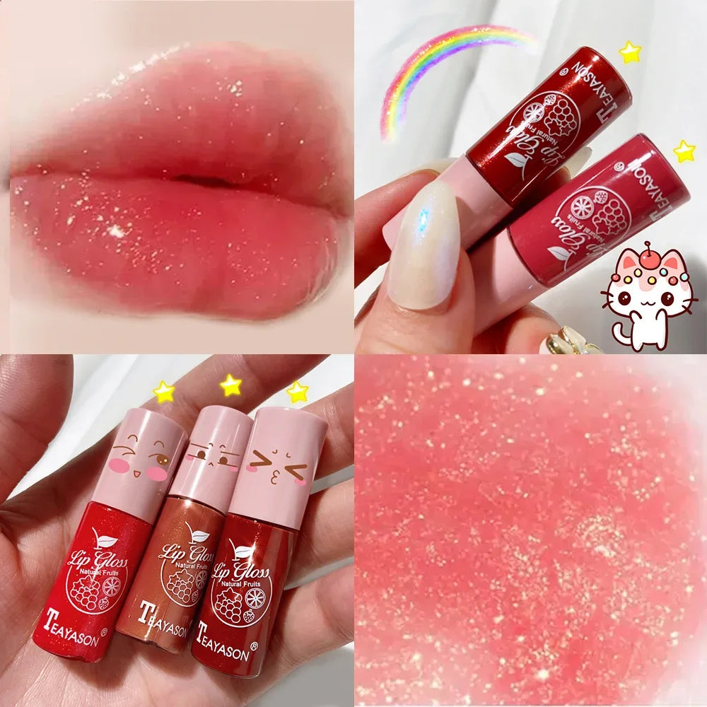 TEAYASON Mirror Jelly Lip Gloss – 10 Shades Pearl Lipstick