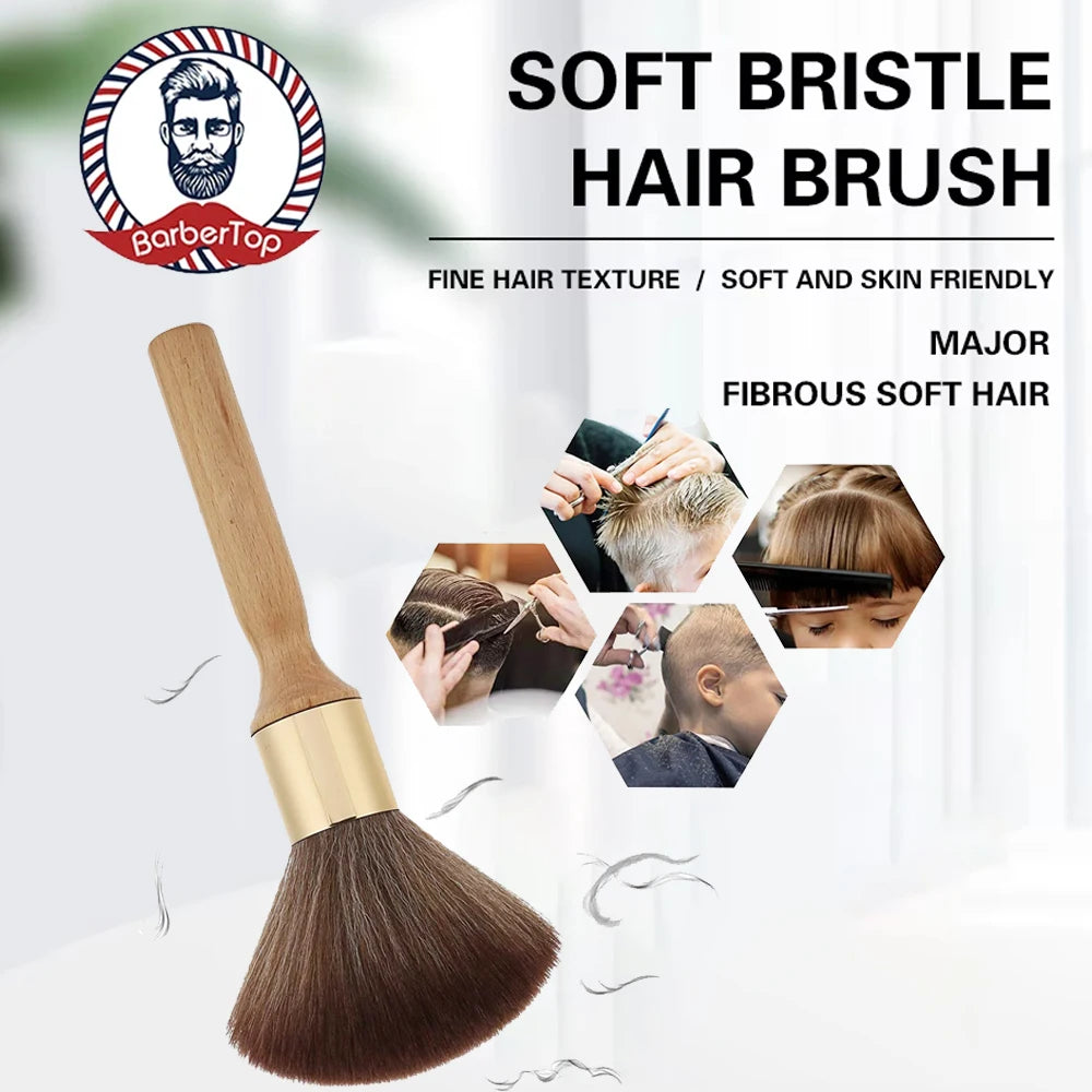 Professional Barber Neck Brush – Soft Nylon Hair Duster Barber Neck Brush PRIMED