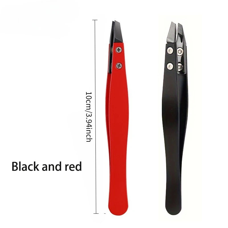Zirconia Ceramic Slant Tip Tweezers – Eyebrow & Lash