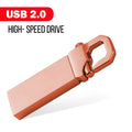 KAWEIDA Metal USB Flash Drive 4GB–128GB | Waterproof Pen Drive USB Flash Drive PRIMED 16 GB Rose gold A