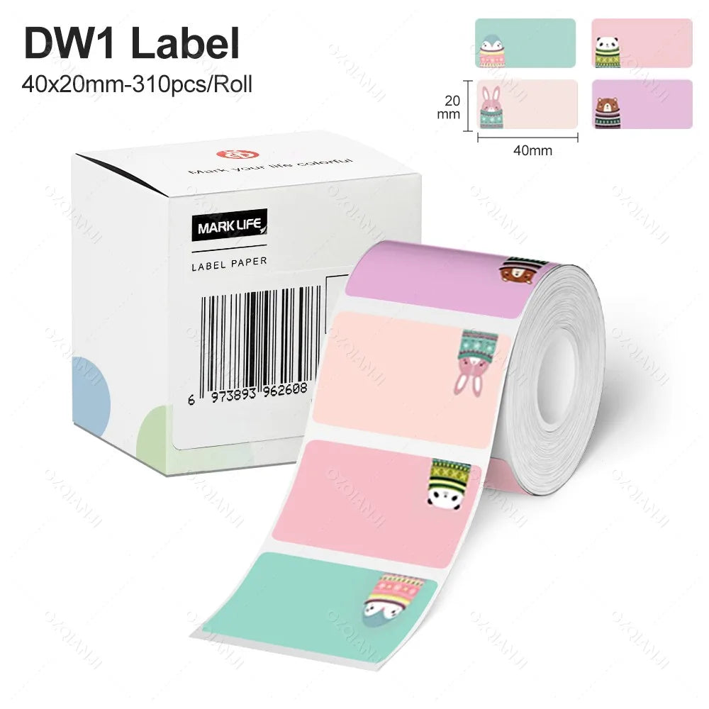 Thermal RFID Label Tape 40×30mm 50×30mm – M110 M220 X2 P50 Thermal Label Tape PRIMED DW1-40X20mm