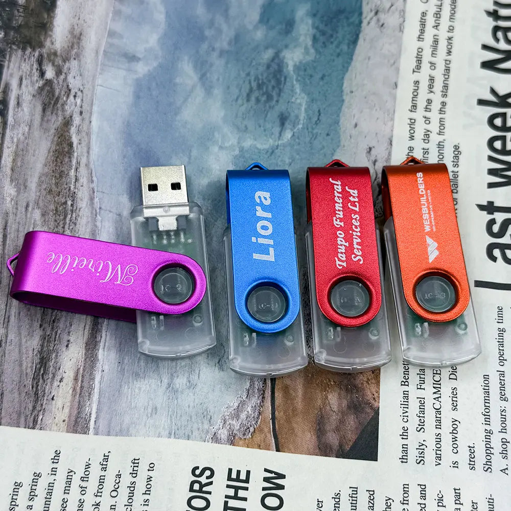 20-Pack Custom Logo USB Flash Drives 64GB/128GB Wholesale USB Flash Drive PRIMED