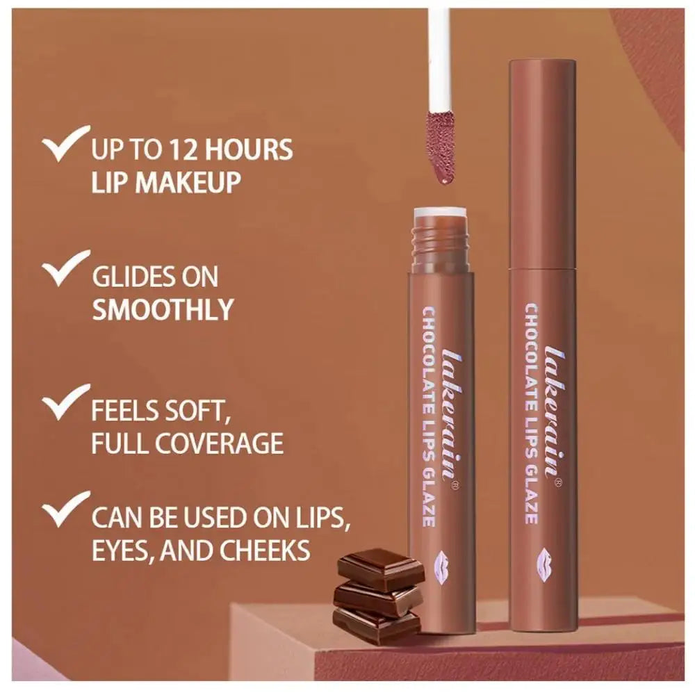 Lakerain Velvet Matte Lip Glaze Set – 5 Shades, Waterproof Matte Lip Glaze Set PRIMED
