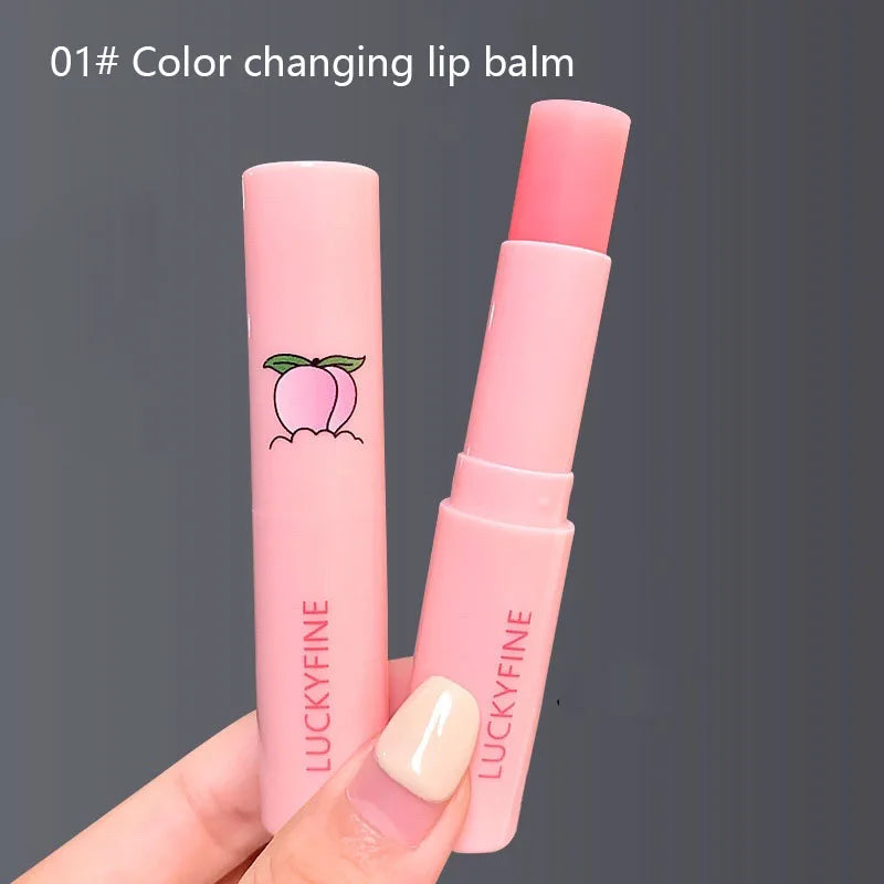 Natural Peach Lip Balm – Color-Changing Moisturizing Lip Care