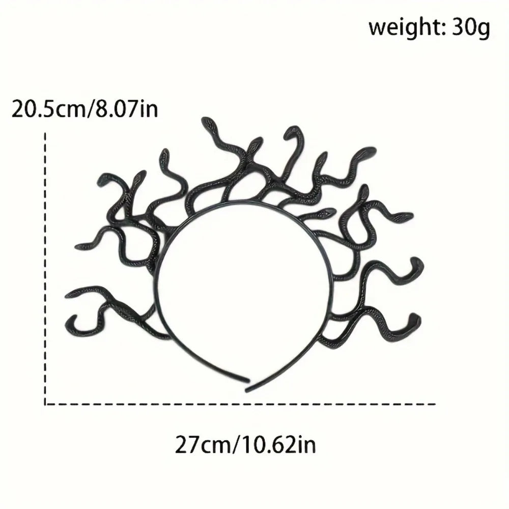 Medusa Snake Headband – Halloween Cosplay & Masquerade Prop Costume Headband PRIMED