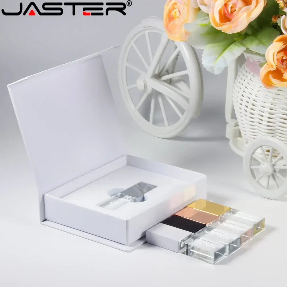 Crystal USB Flash Drive 8–128GB | Custom Logo Pen Drive Gift Crystal USB Flash Drive PRIMED