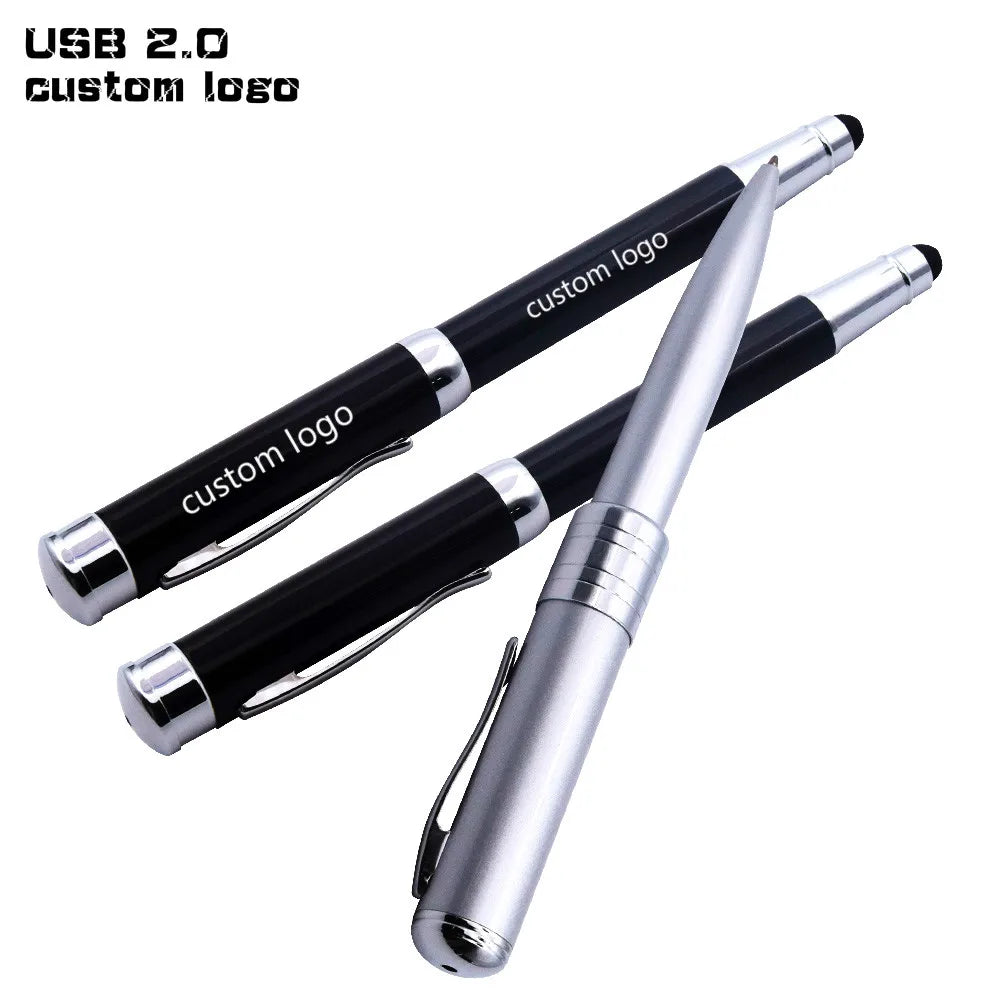 Pen USB Flash Drive 2.0 | Ballpoint Writing Pen Memory Stick USB Flash Drive Pen PRIMED