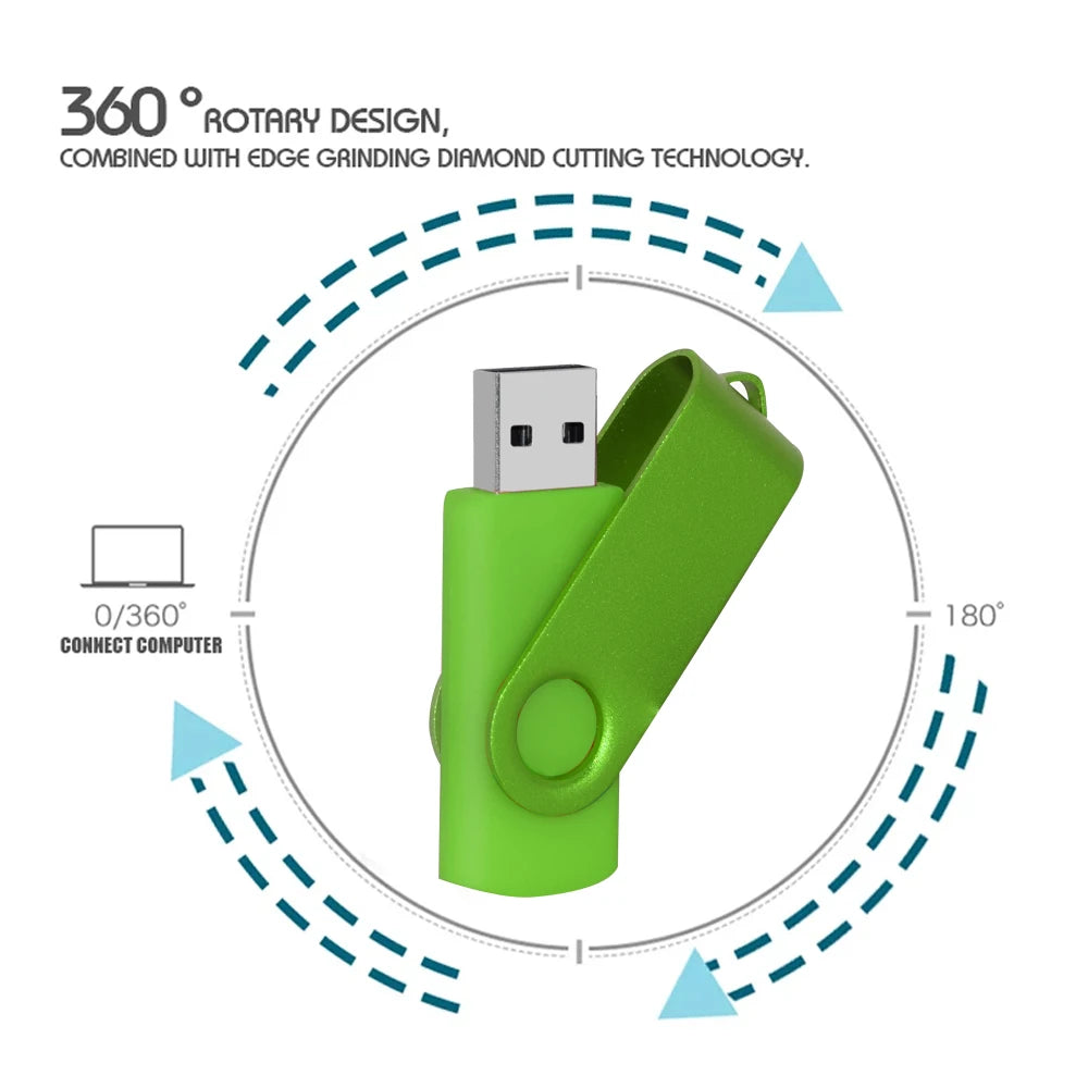 Metal USB 2.0 Flash Drive 4GB–64GB | Portable Memory Stick USB Flash Drive PRIMED