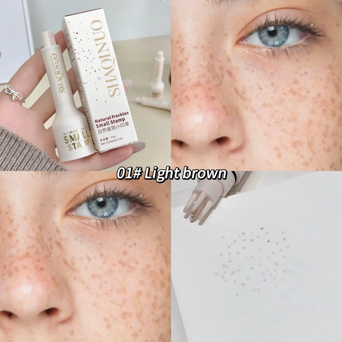 Five-Point Freckle Stamp Pen – Waterproof Faux Freckle Makeup