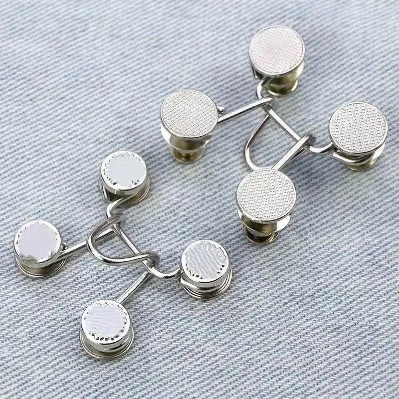 No-Sew Waist Tightener Button Pins for Jeans & Pants