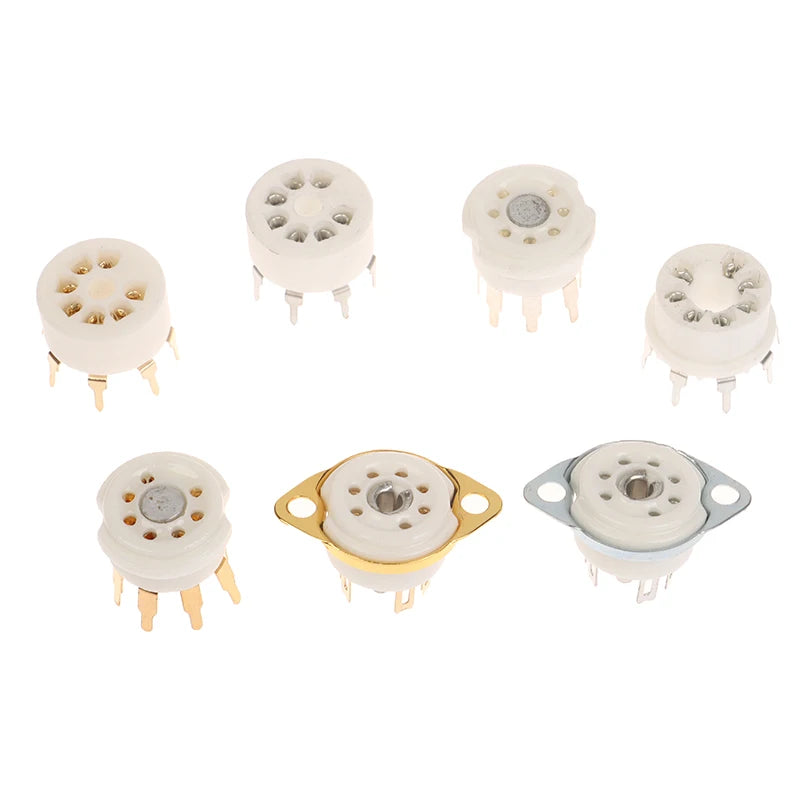 Gold-Plated 7-Pin B7G Vacuum Tube Socket | 6AQ5 6J1 6J2