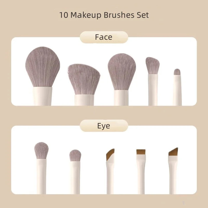 12-Piece Makeup Brush Set – Face & Eye Beauty Tools
